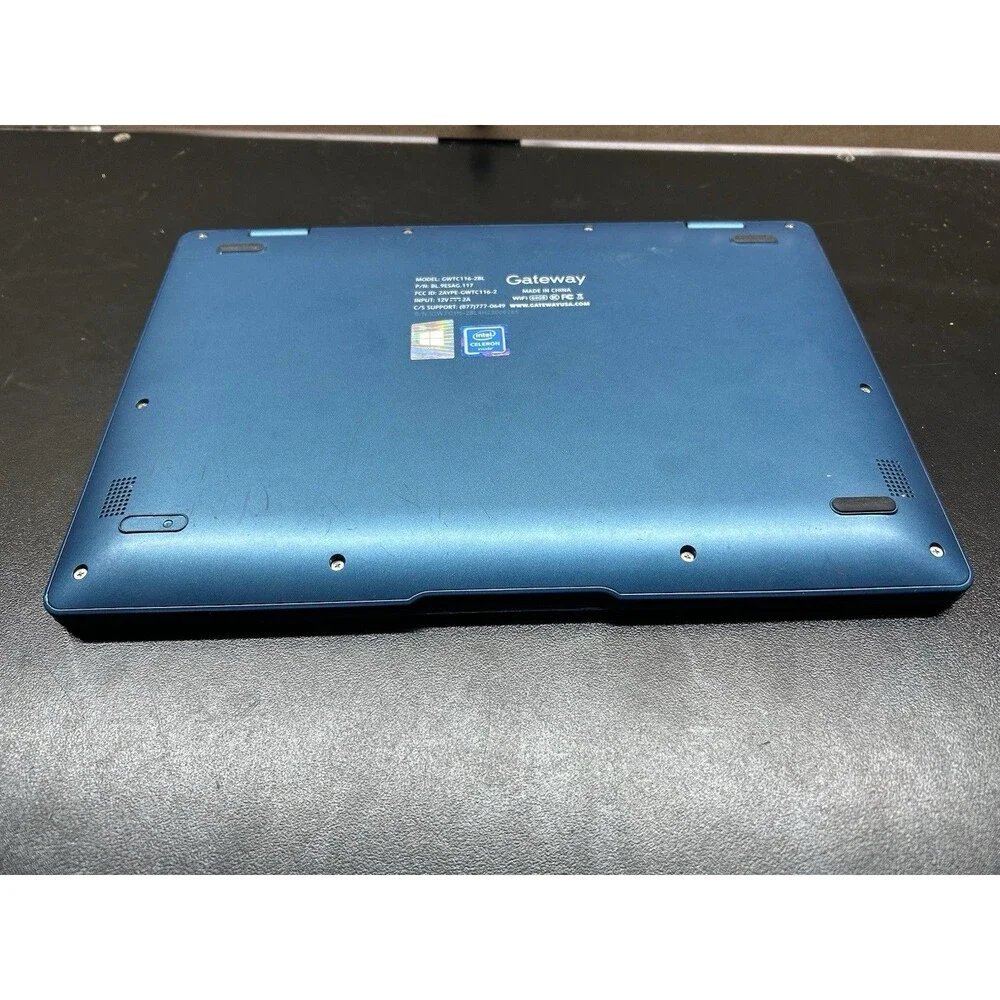 Gateway Touchscreen Laptop GWTC116-2BL Linux Mint Intel Celeron Tested No Chgr